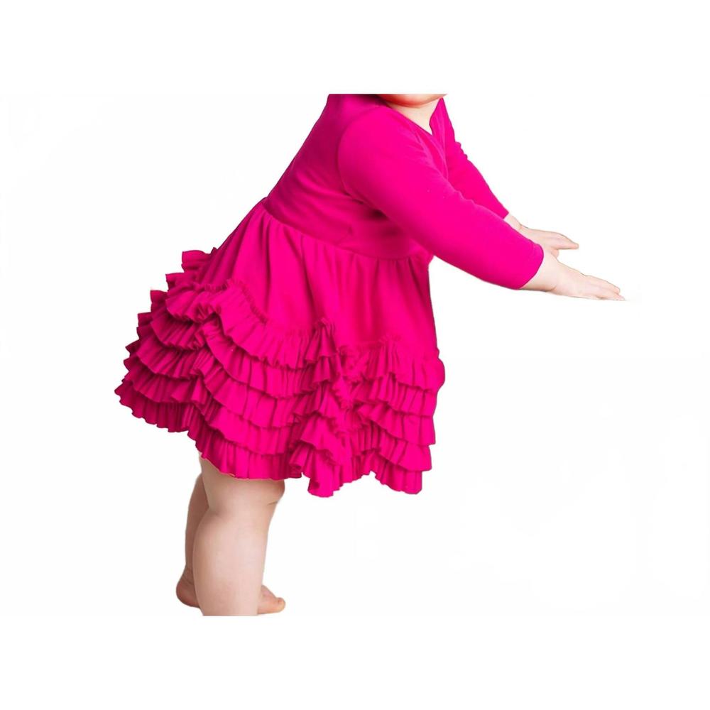 NEW LEMON LOVES LAYETTE jada dress in hot pink